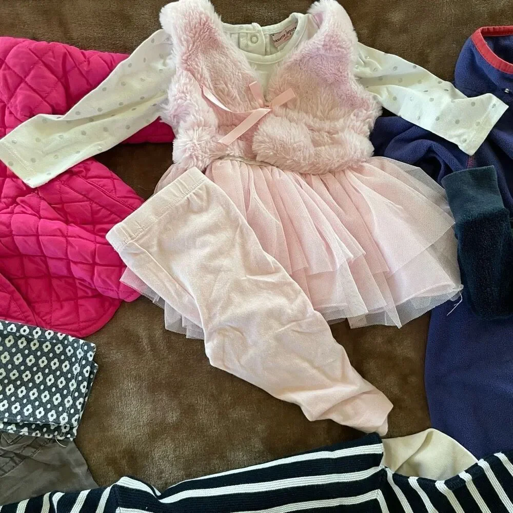 Lot of 9 Items Baby Girl Fall/ Winter Clothing Size 12 Months